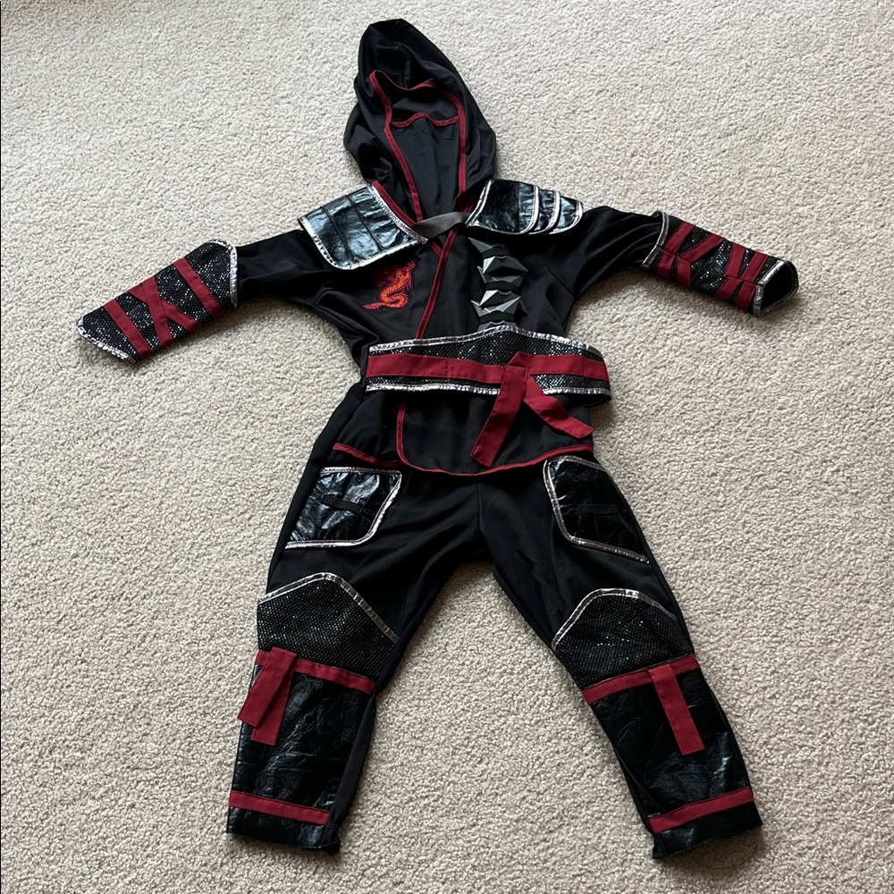 Kids Ninja Costume - Size 5/6